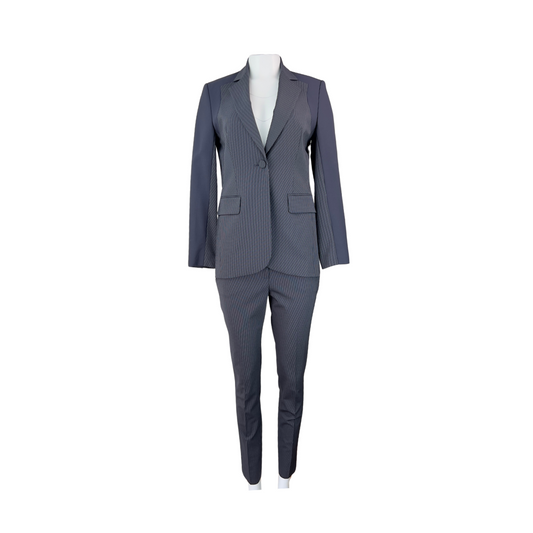 Judith + Charles Navy Pinstripe Suit