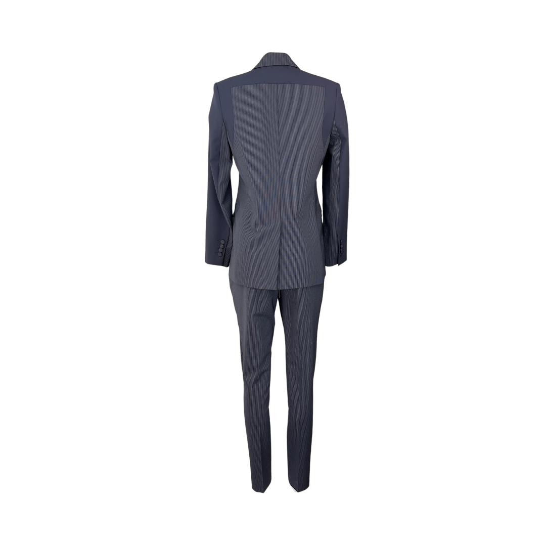 Judith + Charles Navy Pinstripe Suit