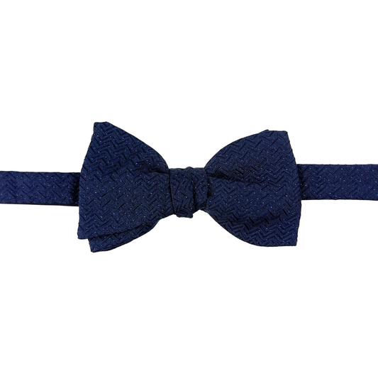 Navy Eton Silk Bow Tie