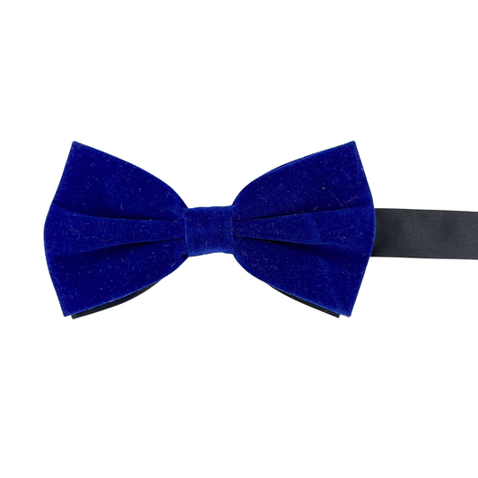 Royal Blue Velvet Bow Tie