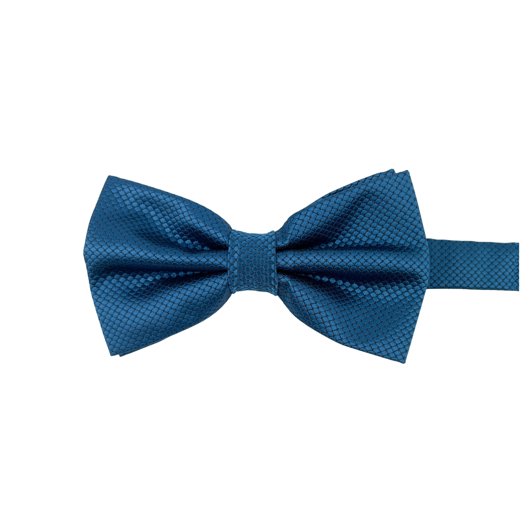 Textured Teal Bow Tie